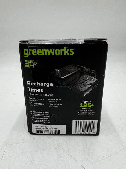 Greenworks POWERALL 24V 2A Charging Adaptor Power Equipment Attachment