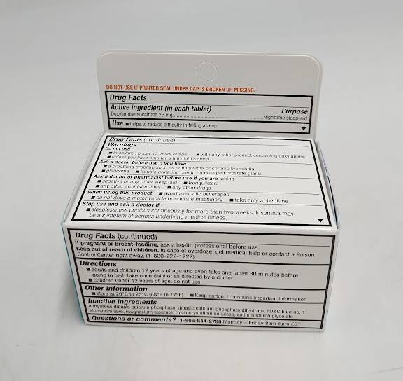 Unisom SleepTabs Nighttime Tablets - Doxylamine Succinate - 80ct EXP 02/2027