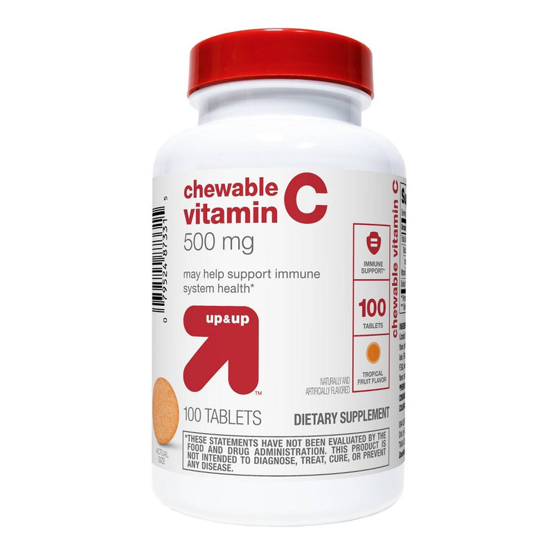 Vitamin C Chewable Tablets - Tropical Fruit - 100ct - up & up