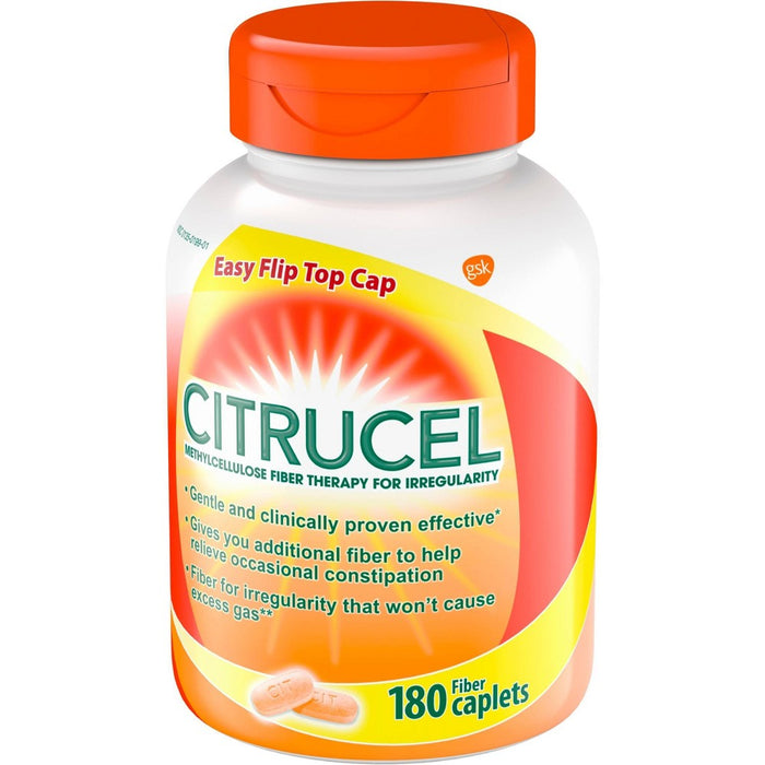 Citrucel Caplets Fiber Therapy for Occasional Constipation Relief - 180ct