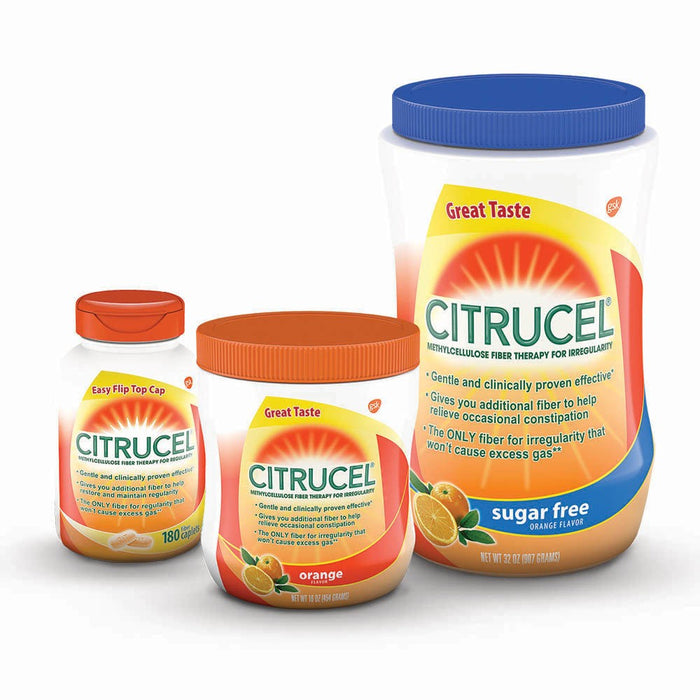 Citrucel Caplets Fiber Therapy for Occasional Constipation Relief - 180ct