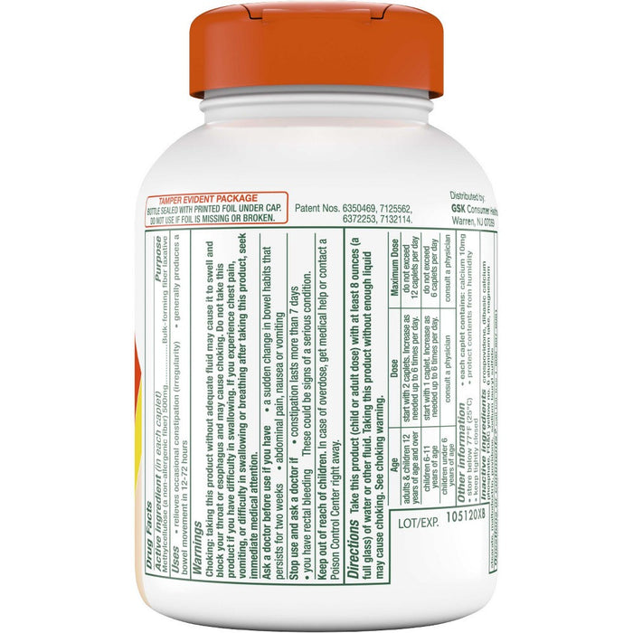 Citrucel Caplets Fiber Therapy for Occasional Constipation Relief - 180ct