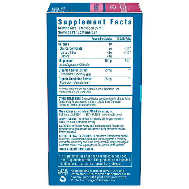 Mommy's Bliss Baby Constipation Ease + Prebiotics - 4oz (24 servings)