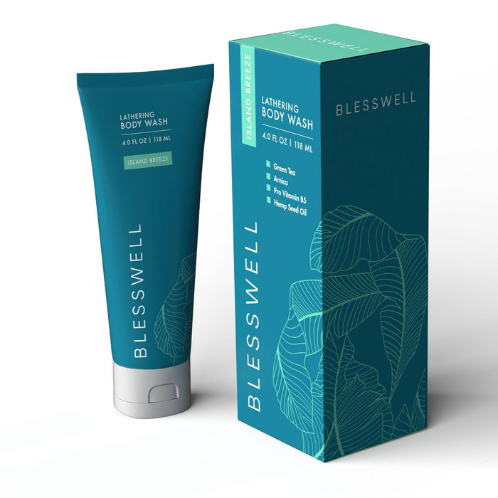 Blesswell Lathering Body Wash - Fresh Scent - 4 fl oz