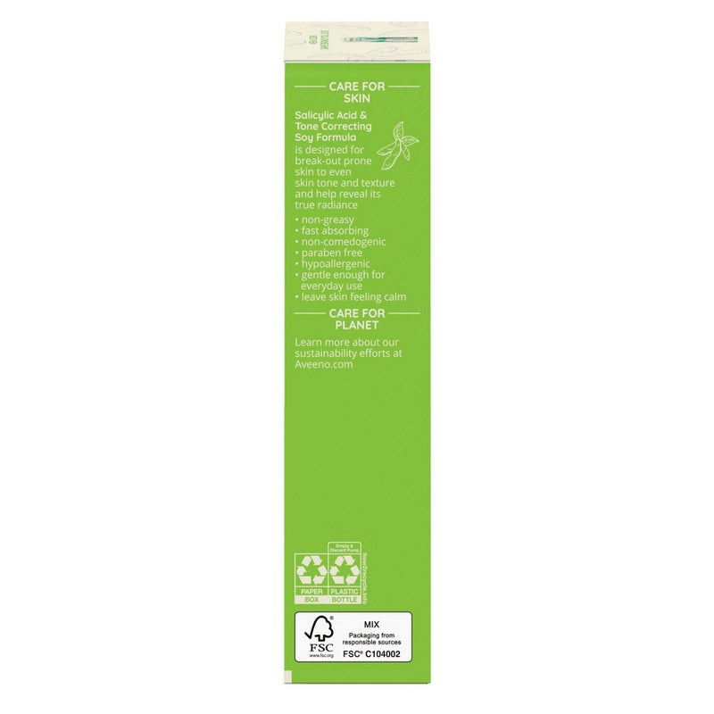 Aveeno Clear Complexion Acne Facial Moisturizer with Soy & Salicylic Acid for Acne Prone Skin - 4 fl oz