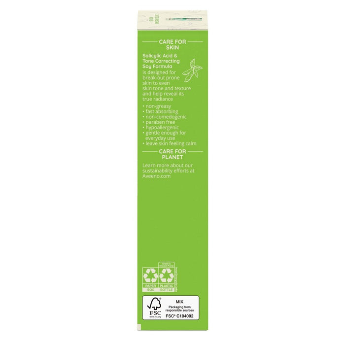 Aveeno Clear Complexion Acne Facial Moisturizer with Soy & Salicylic Acid for Acne Prone Skin - 4 fl oz