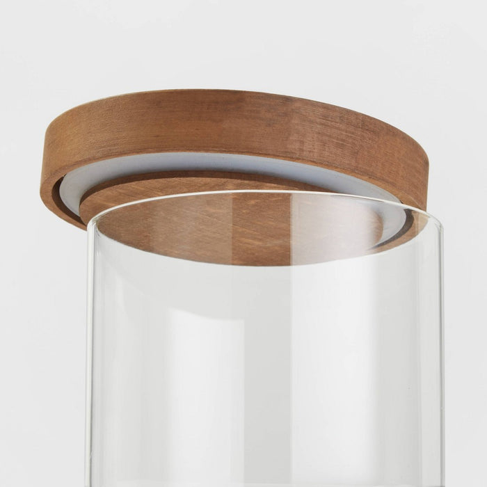 Glass Storage Canister with wood lid - Small - Threshold