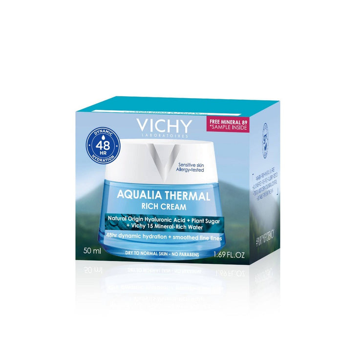 Vichy Aqualia Thermal Rich Face Cream Moisturizer for Dry Skin, Facial Moisturizer with Hyaluronic Acid - 1.69 fl oz?