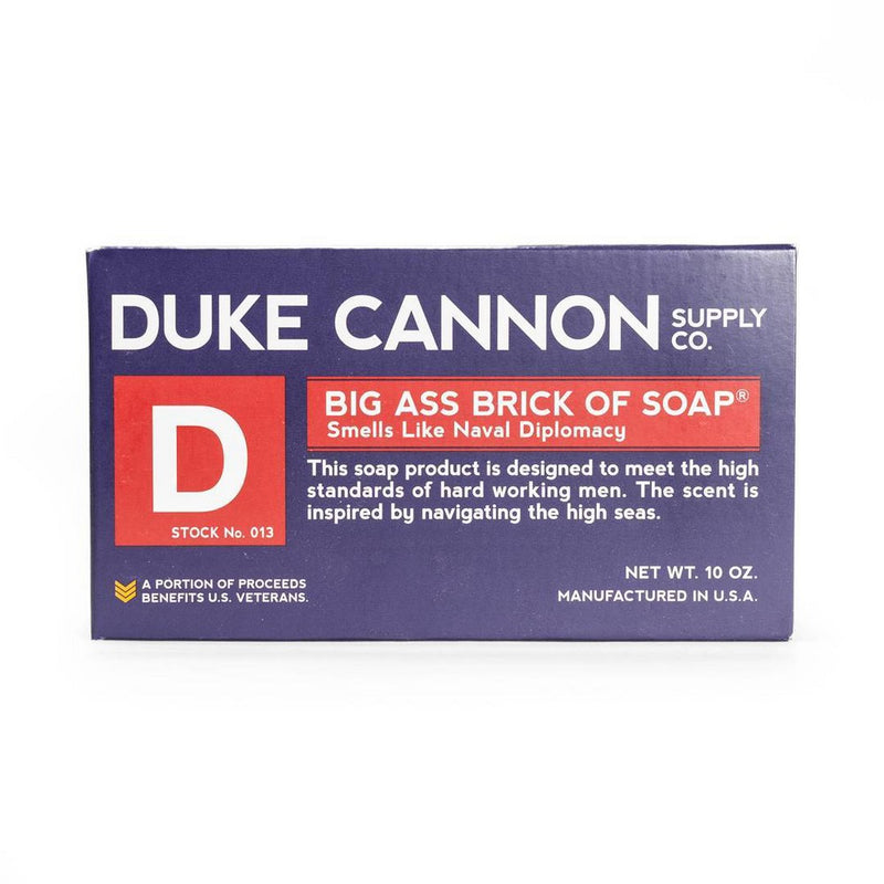 Duke Cannon Big Brick of Soap - Naval Diplomacy - Bar Soap for Men - 10 oz