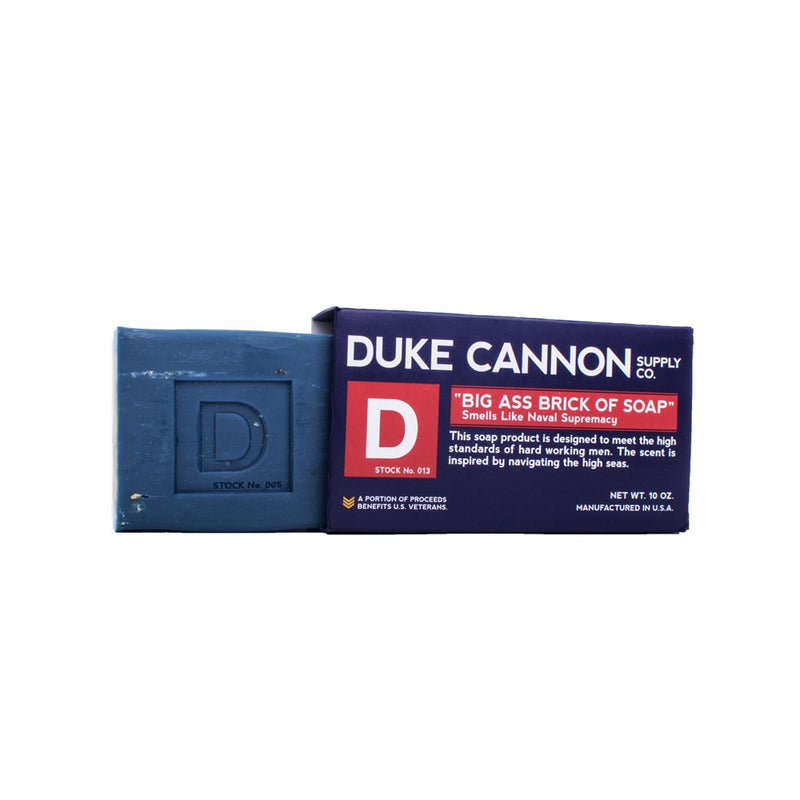 Duke Cannon Big Brick of Soap - Naval Diplomacy - Bar Soap for Men - 10 oz
