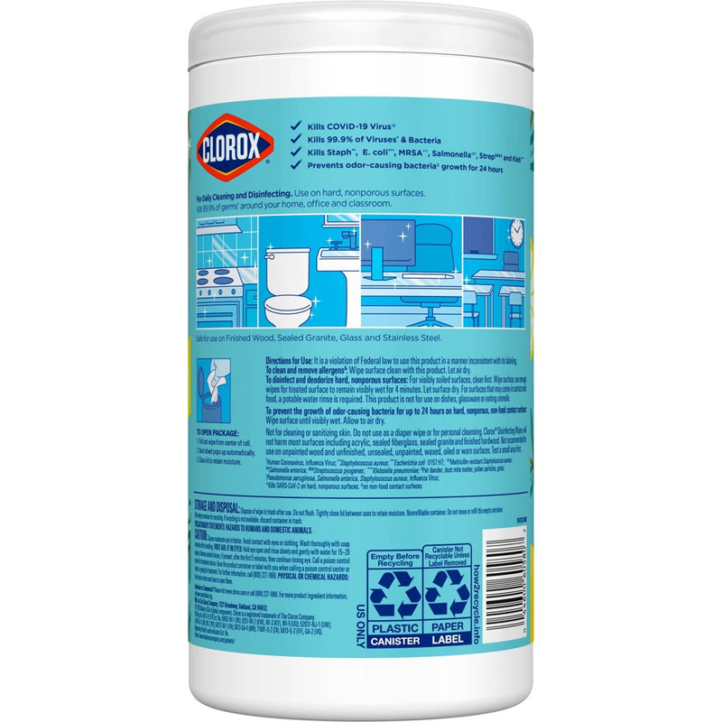 Clorox Disinfecting Wipes - Crisp Lemon - 75ct