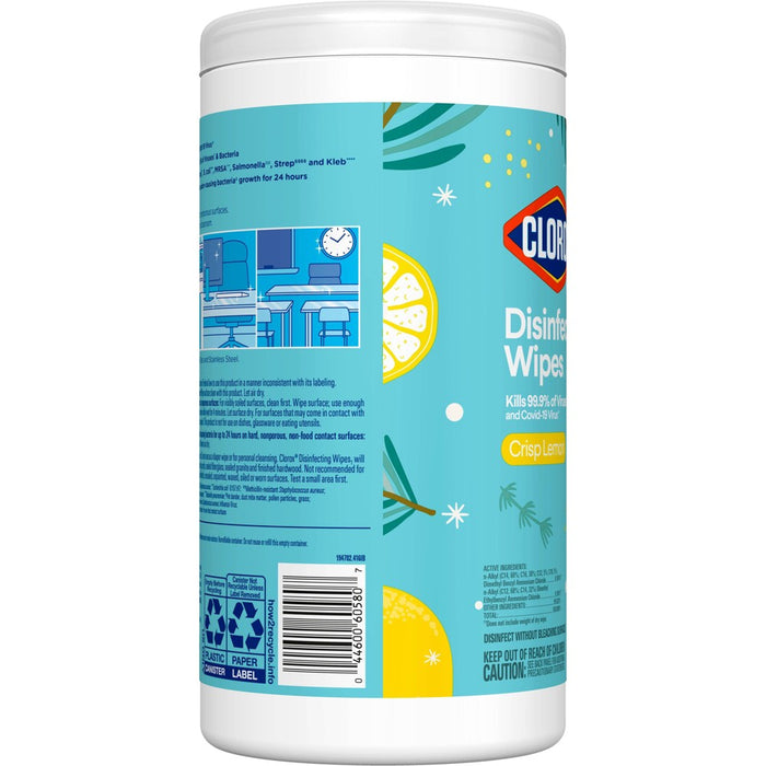 Clorox Disinfecting Wipes - Crisp Lemon - 75ct