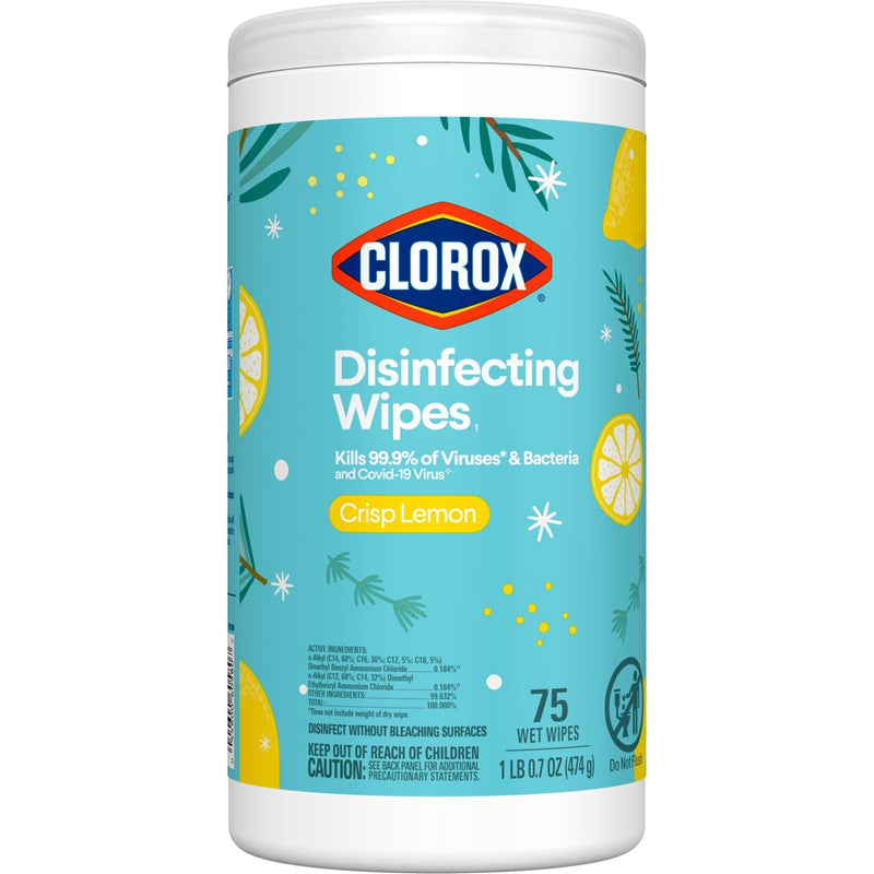 Clorox Disinfecting Wipes - Crisp Lemon - 75ct