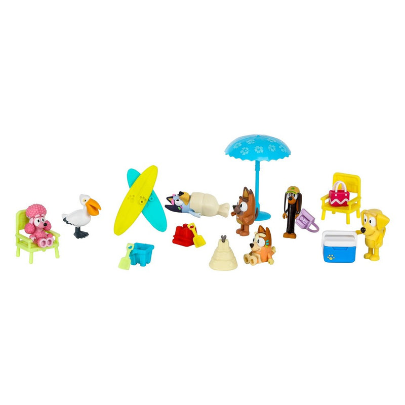 Bluey Figure & Accessory Beach Multipack