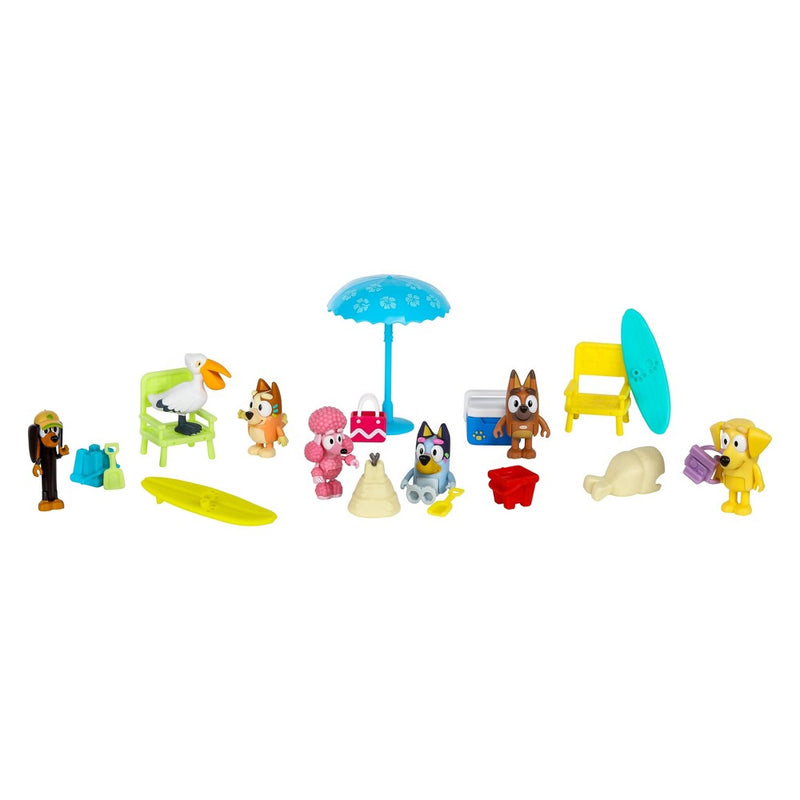 Bluey Figure & Accessory Beach Multipack