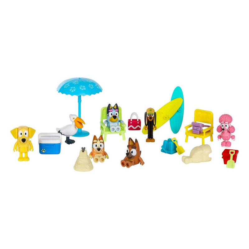 Bluey Figure & Accessory Beach Multipack