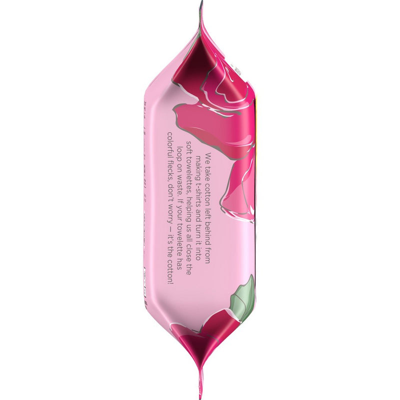 Burt's Bees Facial Cleansing Towelettes Micellar Rose Makeup Removing - Unscented - 30ct