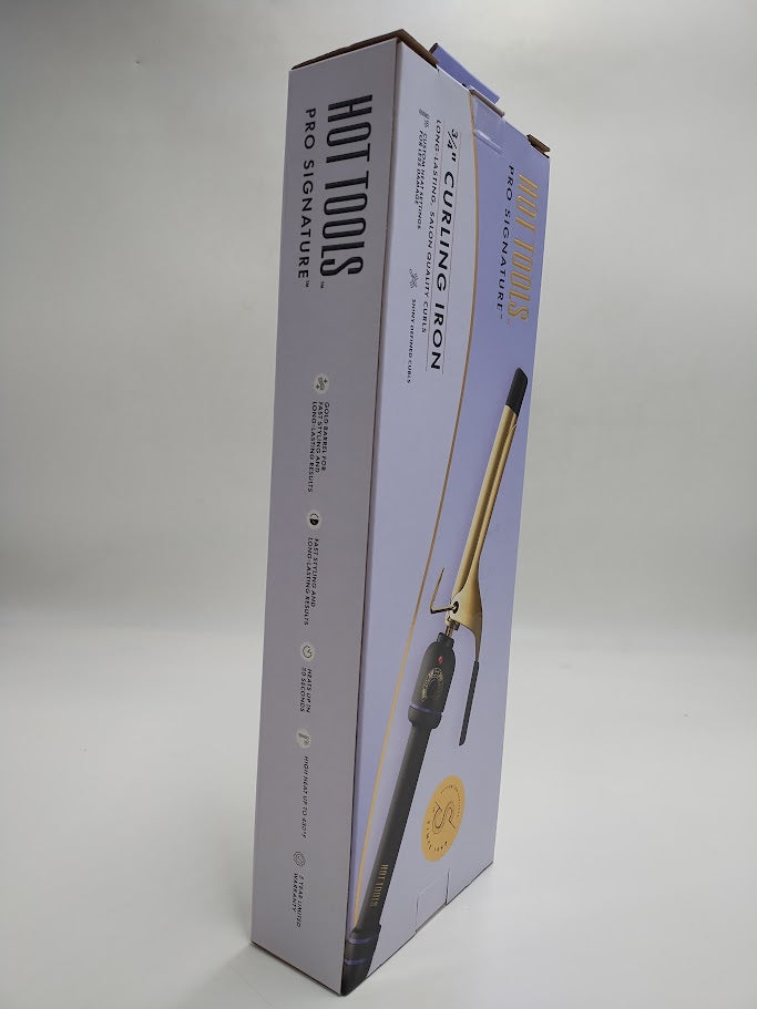 Hot Tools Pro Signature Gold Curling Iron - 0.75"