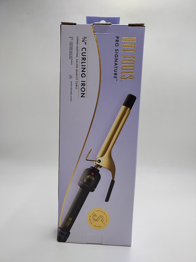 Hot Tools Pro Signature Gold Curling Iron - 0.75"
