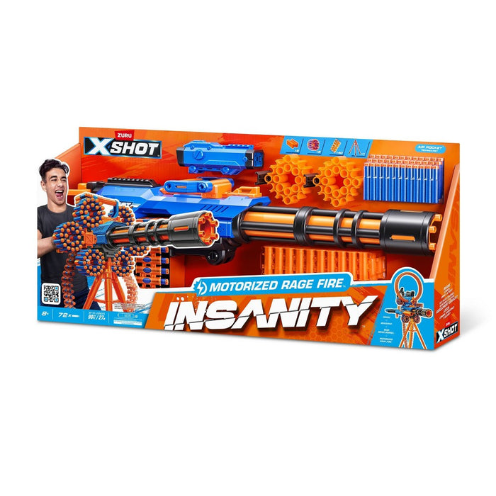 X-Shot Excel Insanity Motorized Rage Fire Gatlin Blaster (LOCAL PICKUP ONLY)
