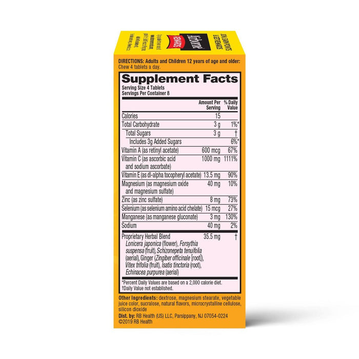 Airborne Immune Support Chewable Tablets with Vitamin C & Zinc - Berry - 32ct