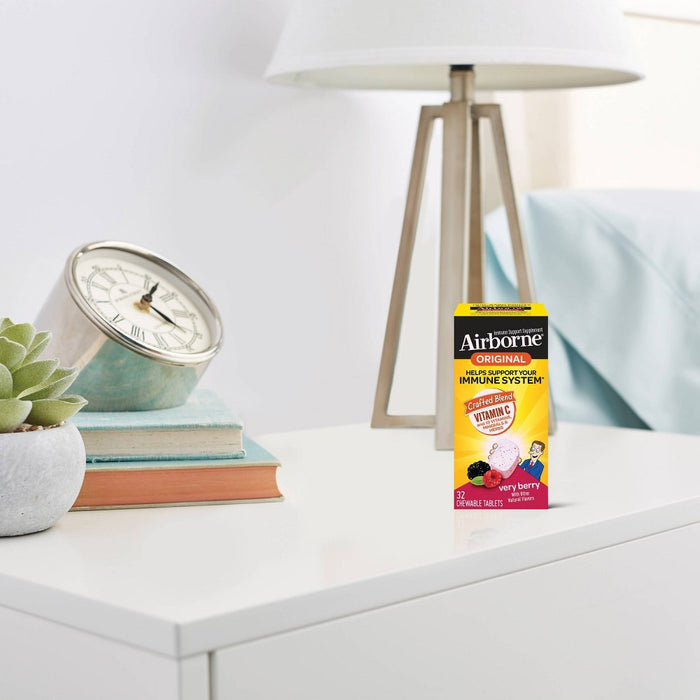 Airborne Immune Support Chewable Tablets with Vitamin C & Zinc - Berry - 32ct
