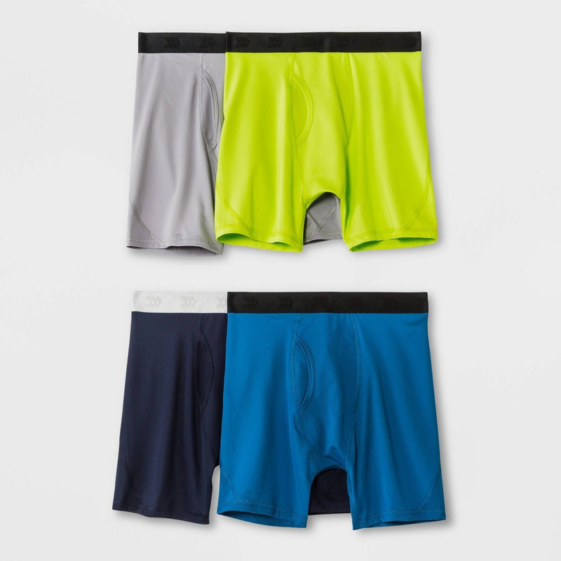 Boys' 4pk Mesh Boxer Briefs - All in Motion Colors May Vary M