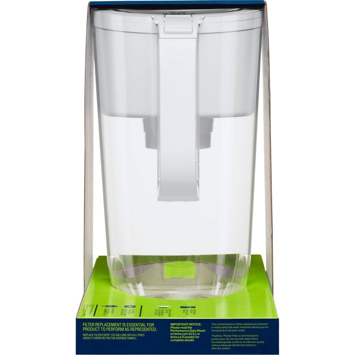 Brita Water Filter 10-Cup Tahoe Water Pitcher Dispenser with Elite Water Filter - White