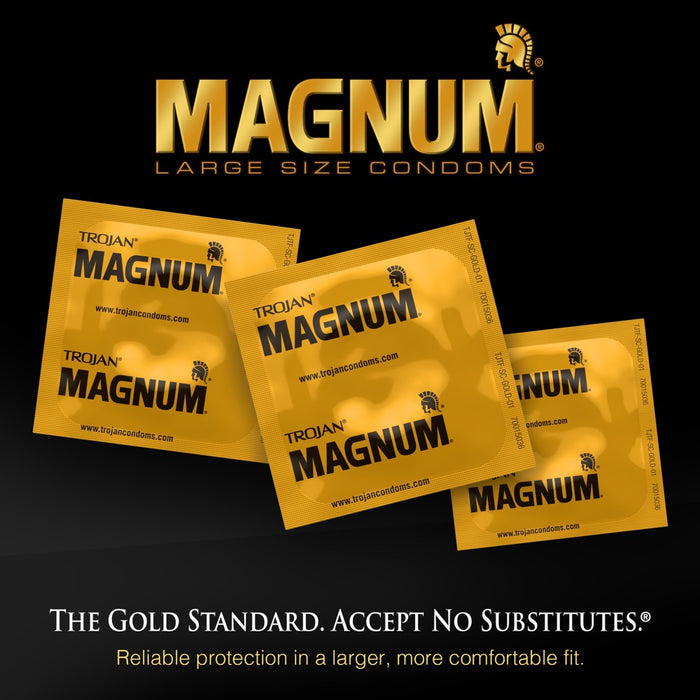 Trojan Magnum Thin Lubricated Condoms - 12ct