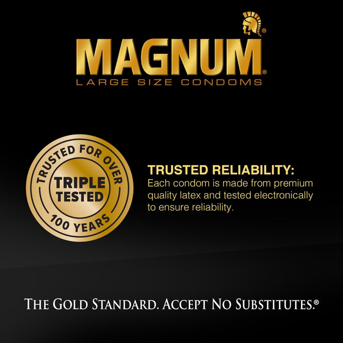 Trojan Magnum Thin Lubricated Condoms - 12ct