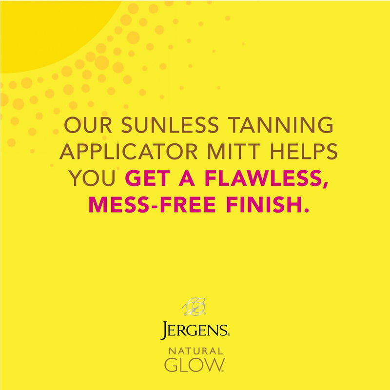 Jergens Natural Glow Instant Sun Application Mitt For Self Tanners, Streak-Free Sunless Tanning Glove