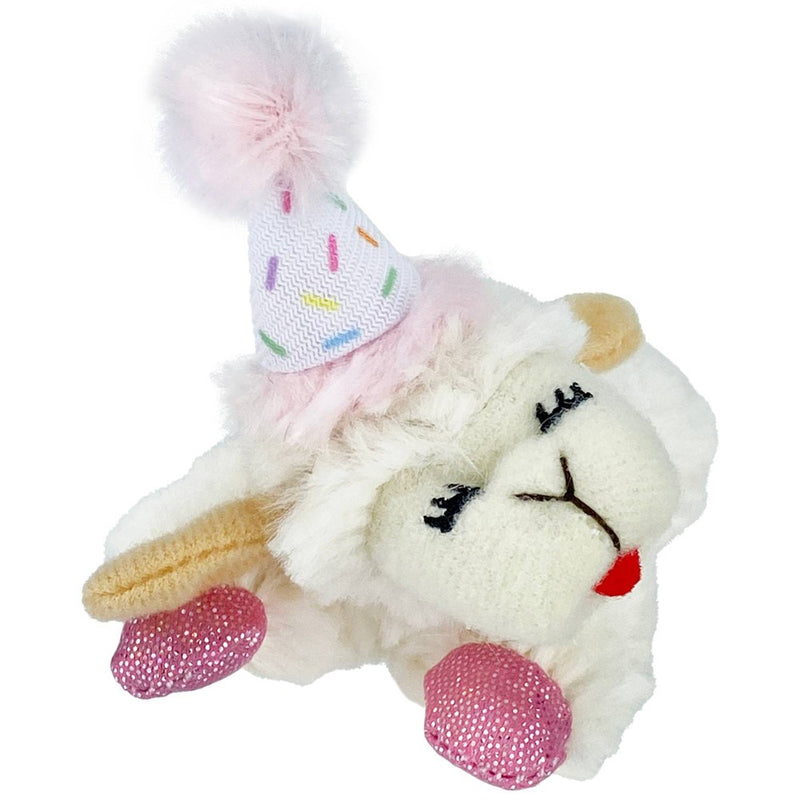Multipet Lamb Chop Birthday Cat Toy - Pink