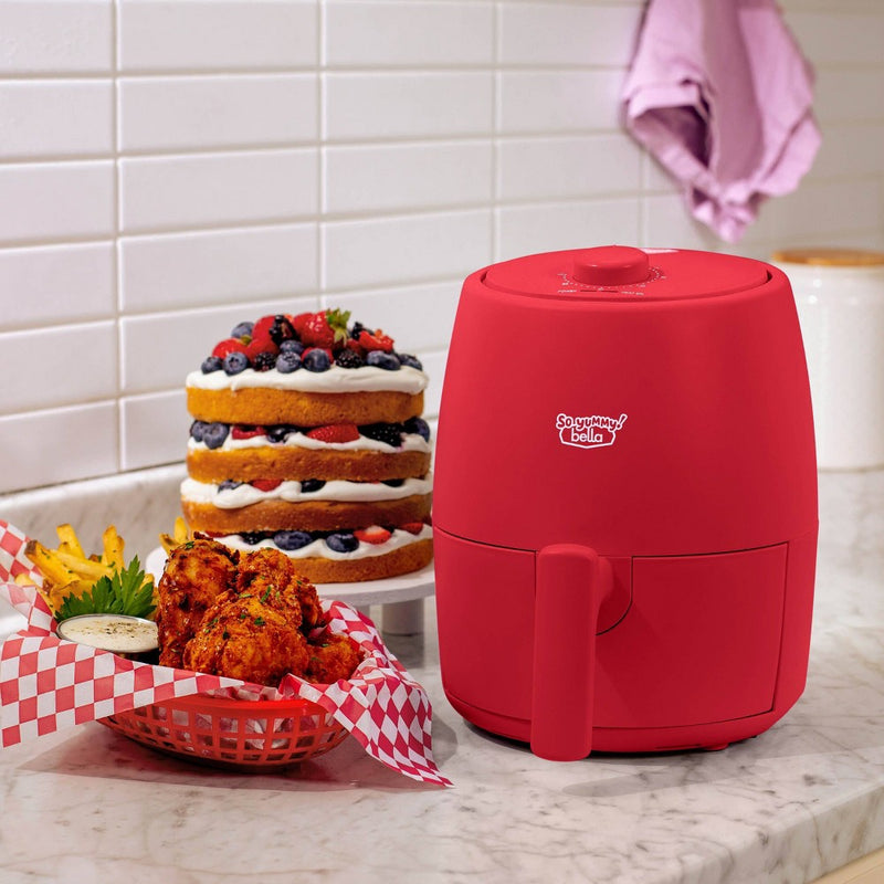 So Yummy by bella 2.0qt Air Fryer Red