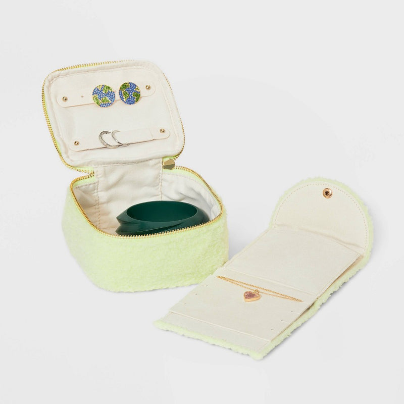 Cube Zippered Jewelry Organizer - A New Day Lime Green
