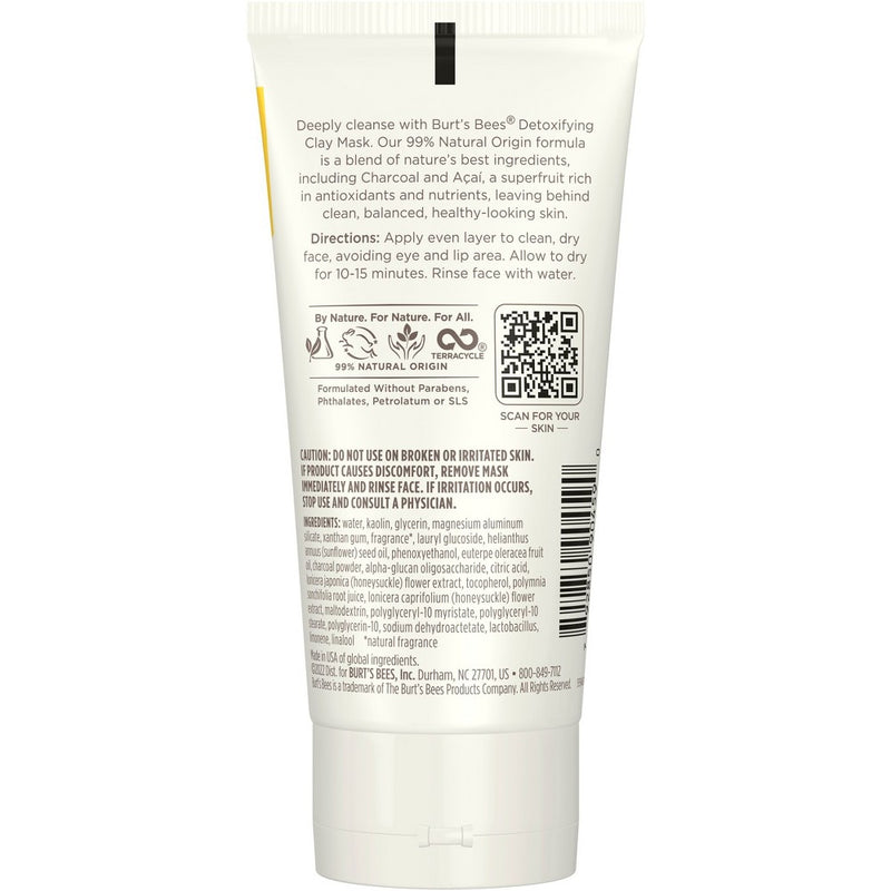 Burt's Bees Detoxifying Clay Face Mask - 2.5oz