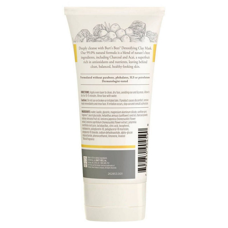 Burt's Bees Detoxifying Clay Face Mask - 2.5oz