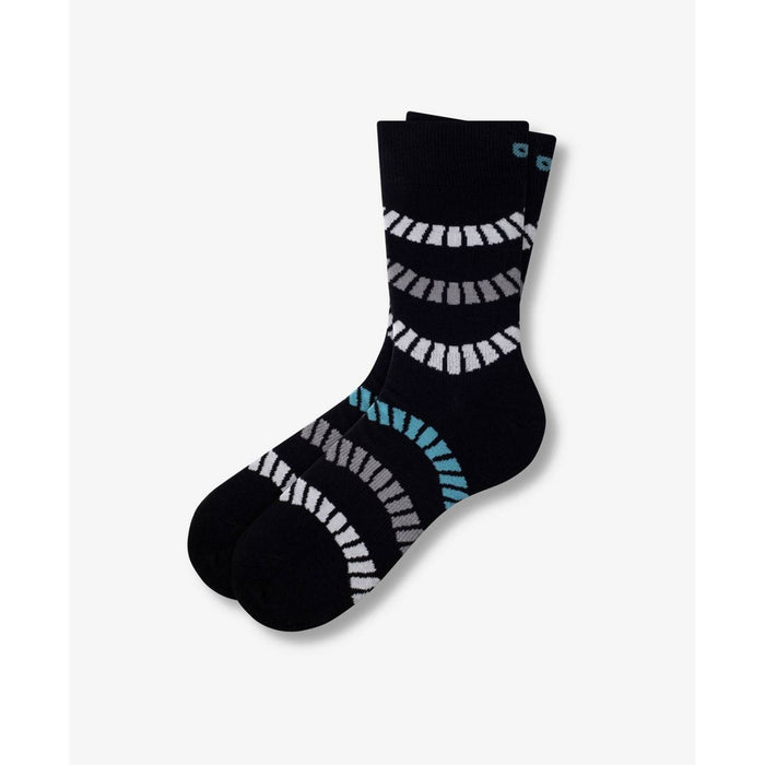 Pair of Thieves Men's Wave Cushion Crew Socks - Black 6-12