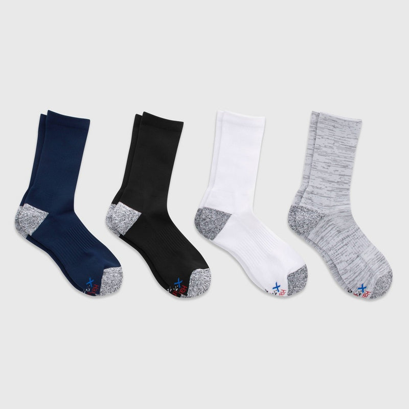 Hanes Premium Men's Performance Crew Socks 4pk - Navy 6-12