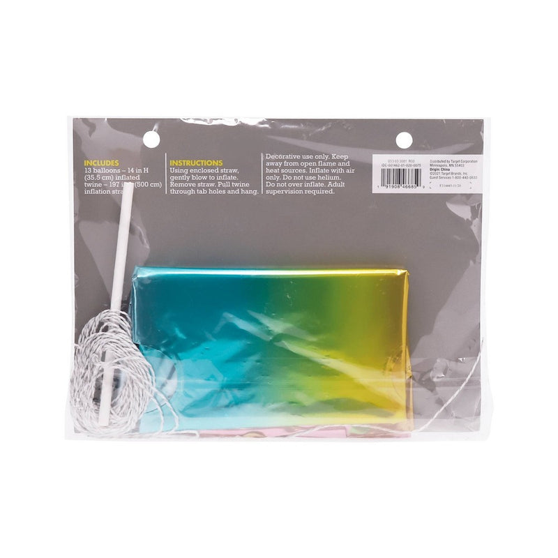 16ct Happy Birthday Pastel Rainbow Balloons - Spritz