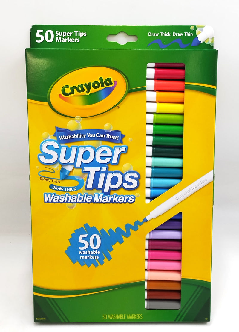 Crayola Supertips Markers Washable 50ct