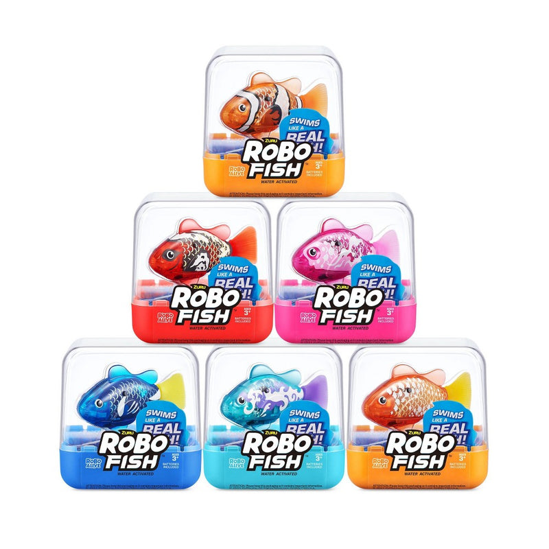 Robo Fish Series 3 Robotic Swimming Fish Pet Toy - Pink by ZURU