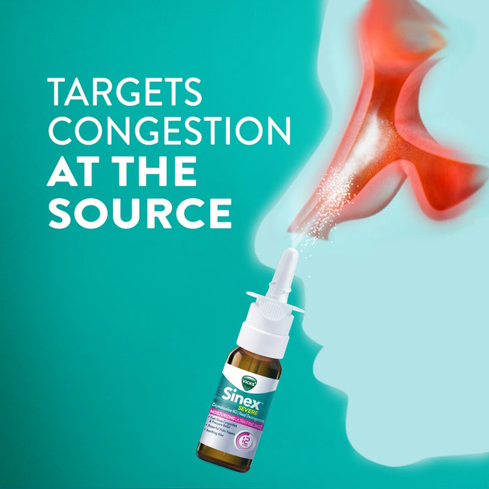 Vicks Sinex Severe Moisturizing Nasal Spray Ultra Fine Mist - 0.5 fl oz