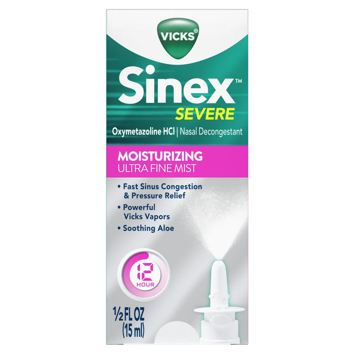 Vicks Sinex Severe Moisturizing Nasal Spray Ultra Fine Mist - 0.5 fl oz