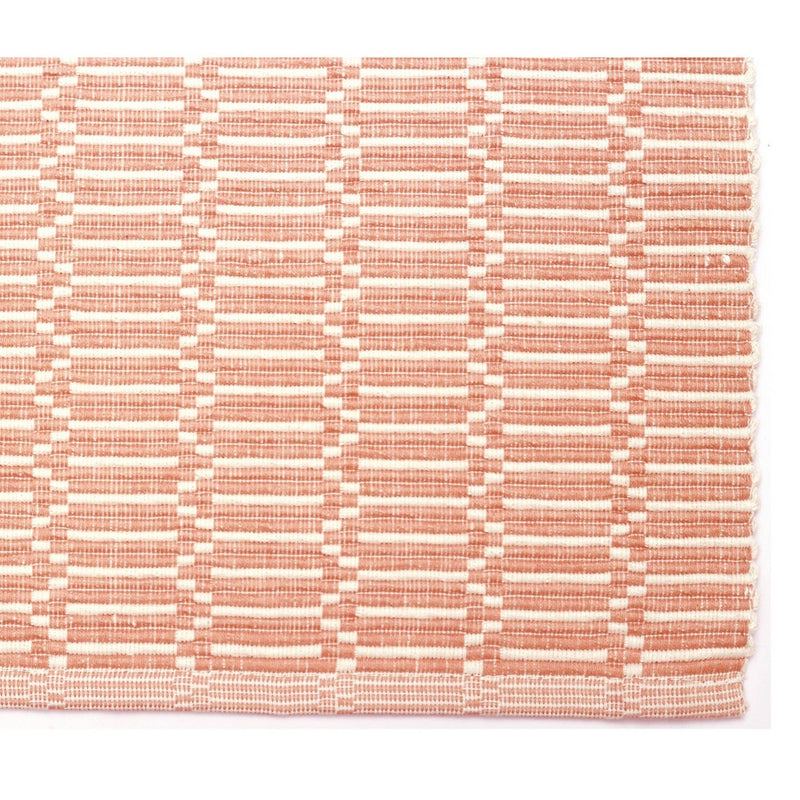 108" x 14" Modern Single Layer Ribbed Table Runner Pink - Threshold