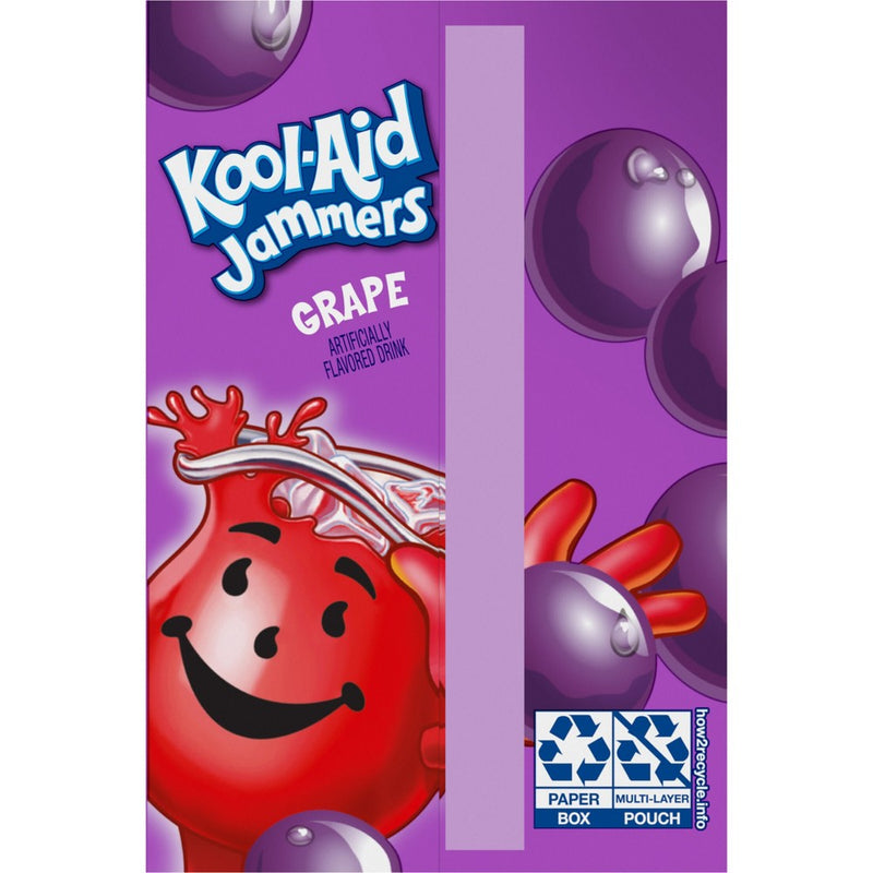 Kool-Aid Jammers Grape Juice Drinks - 10pk/6 fl oz Pouches