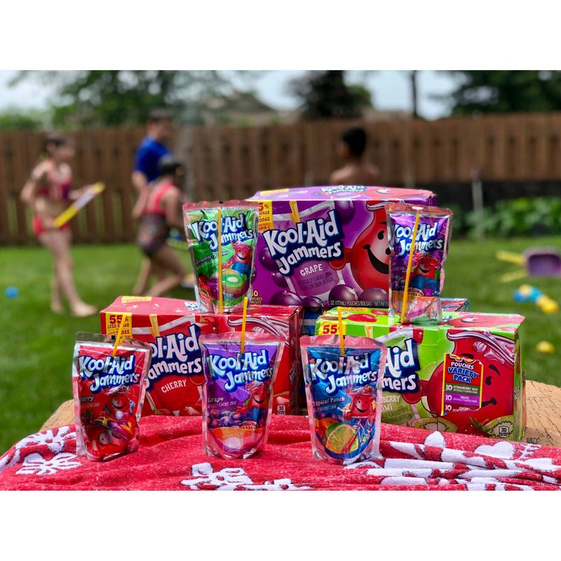 Kool-Aid Jammers Grape Juice Drinks - 10pk/6 fl oz Pouches