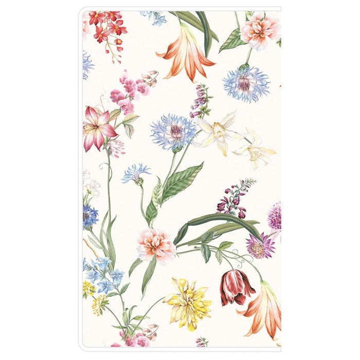 Day Designer 2024 Planner 3.625"x6.125" Monthly Clear Cover Wild Blooms White