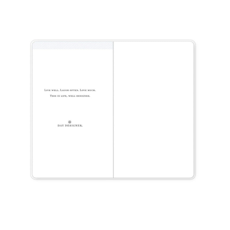 Day Designer 2024 Planner 3.625"x6.125" Monthly Clear Cover Wild Blooms White