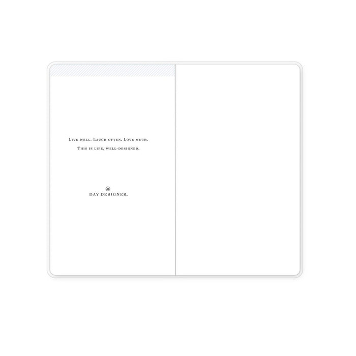 Day Designer 2024 Planner 3.625"x6.125" Monthly Clear Cover Wild Blooms White