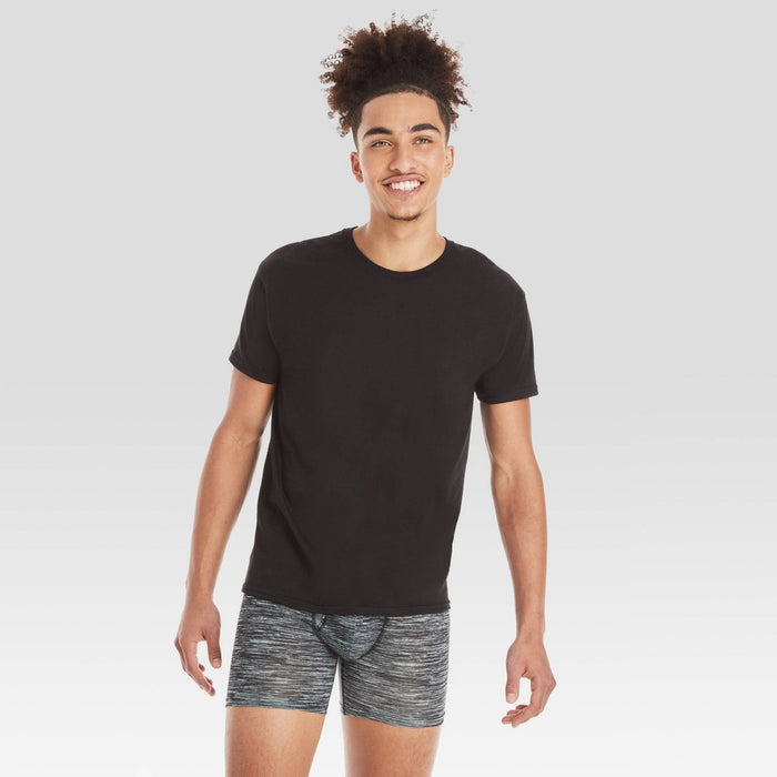 Hanes Men's Premium 5pk Slim Fit Crew Neck T-Shirt - Black L